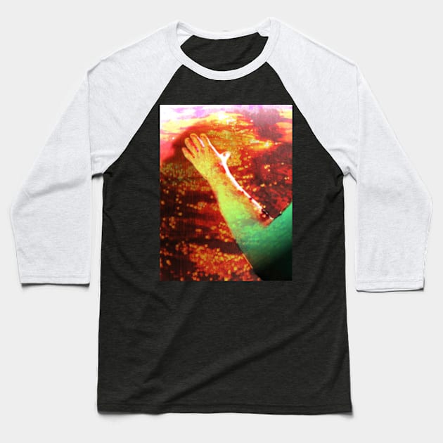 Digital collage and special processing. Ugly close up, amazing on distance. Mesmerizing. Hand, view. Life and death. Baseball T-Shirt by 234TeeUser234